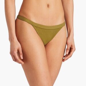 New Mara Hoffman $198 Olive Green Bikini Bottom Size L